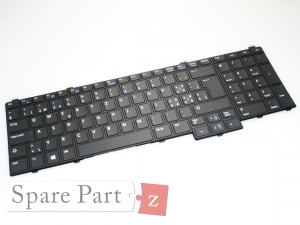 DELL Latitude E5580 UK QWERTY Keyboard Tastatur Backlit FP37Y