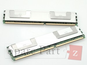 8GB 8192MB 2x4GB DDR2 PC2-5300 ECC REG FB RAM Speicher