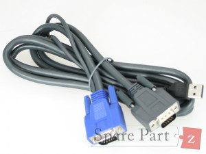 VGA Projektor Kabel KVM mit USB schwarz M1VGAUSB6