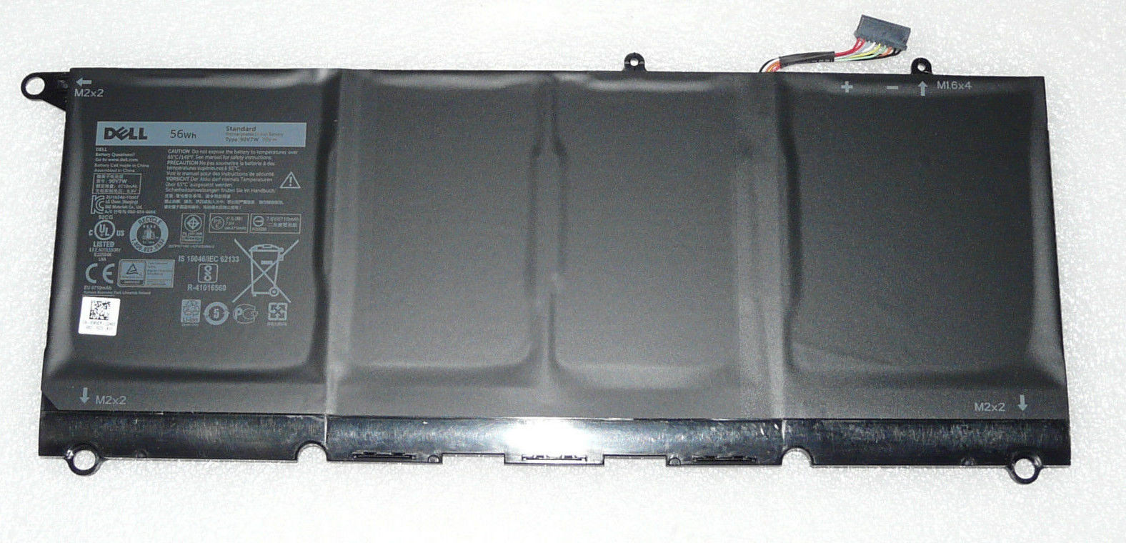 DELL XPS 13 9350 56Wh 4 Zellen Akku Battery Batterie 5K9CP